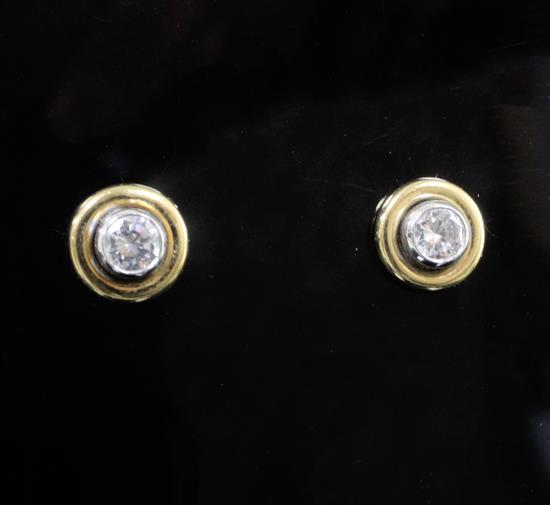 A pair of Theo Fennell 18ct gold and diamond earstuds,